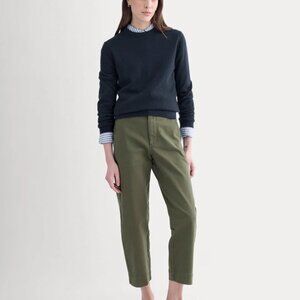 Everlane The Utility Straight-Leg Pant | Olive Night | 26.5" Inseam 4